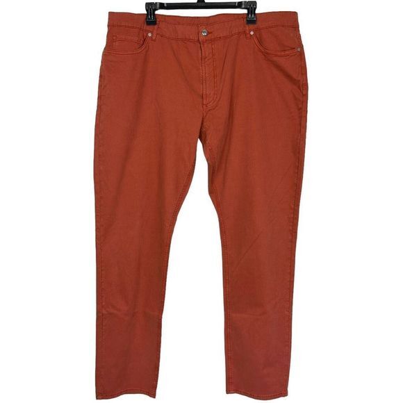 NEW Peter Millar Crown Crafted 42x32 Wayfare 5‎ Pocket Pant Wicking Stretch Red